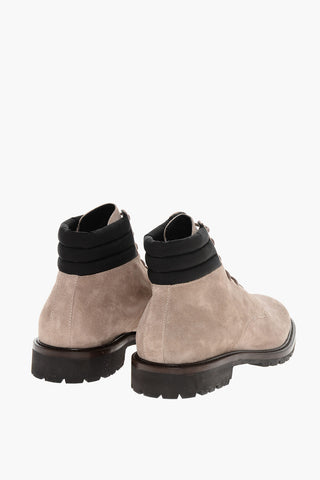 Suede Lace-Up Boots CANNICCI with Lug Sole