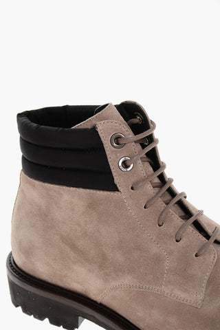 Suede Lace-Up Boots CANNICCI with Lug Sole