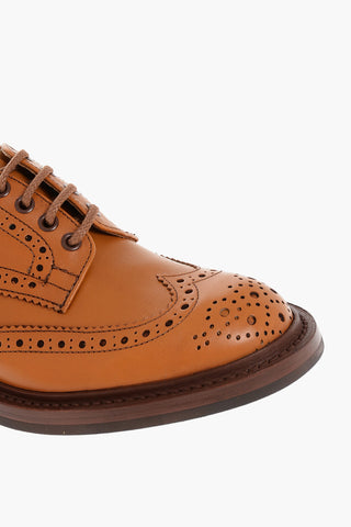 Leather BOURTON Derby Shoes with Brogue Finish