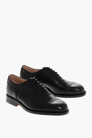 Leather Derby Shoes KENSINGTON with Brogue Finish