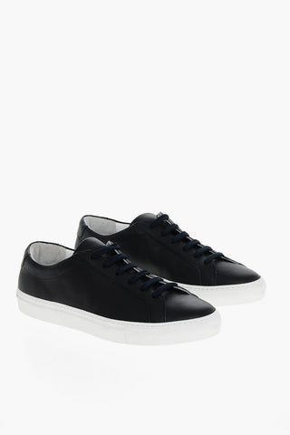 Textured Leather BOLDINI Lace-up Sneakers