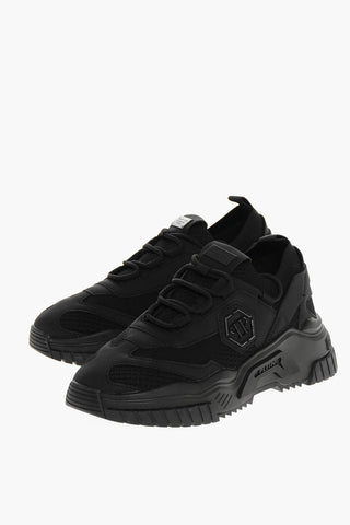 ACTIVE Lace-up RUNNER HEXAGON Sneakers with Rubber Sole
