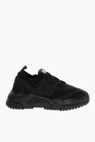 ACTIVE Lace-up RUNNER HEXAGON Sneakers with Rubber Sole