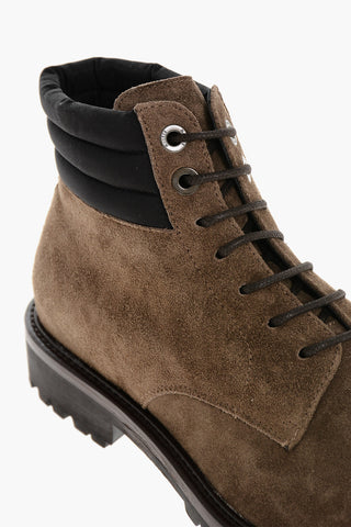 Suede Lace-Up Ankle Boots CANNICCI with Lug Sole