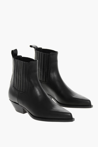 Leather HIDALGO Western Booties with Elastic Insert 5cm