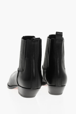 Leather HIDALGO Western Booties with Elastic Insert 5cm