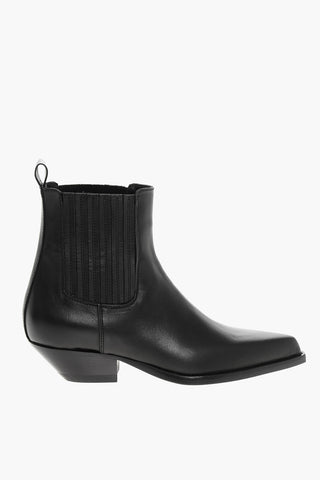 Leather HIDALGO Western Booties with Elastic Insert 5cm