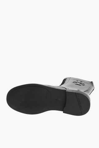 Anfibi DOUBLE-T in Pelle con Zip Interna