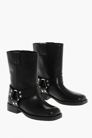 Biker-Stiefeletten MOTO aus Leder