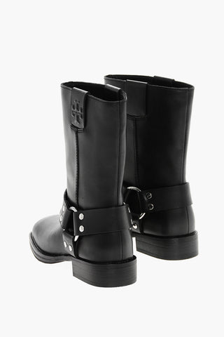 Biker-Stiefeletten MOTO aus Leder