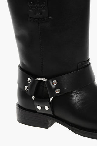 Leather Biker Ankle Boots MOTO