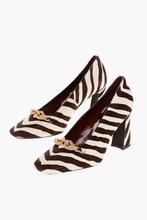 Pumps in Cavallino JESSA con Motivo Zebrato 9cm