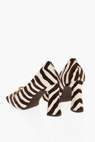 Pumps in Cavallino JESSA con Motivo Zebrato 9cm