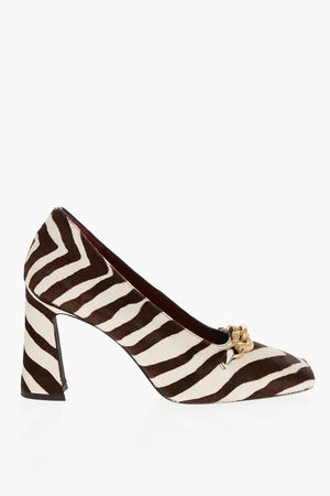 Pumps in Cavallino JESSA con Motivo Zebrato 9cm