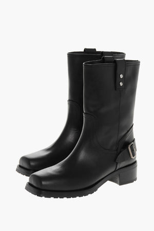 Biker Ankle Boots DALLAS with Square Toe