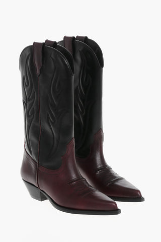 Two-Tone Leather Western Boots SANTA FE 5cm