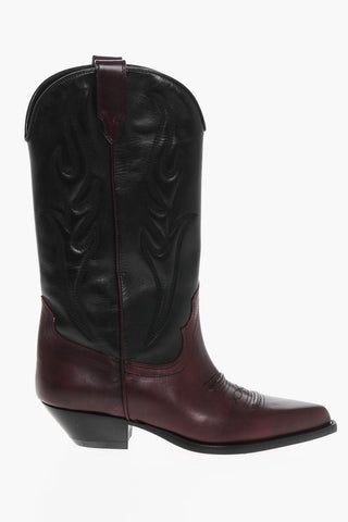 Two-Tone Leather Western Boots SANTA FE 5cm