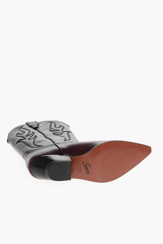 Two-Tone Leather Western Boots SANTA FE 5cm