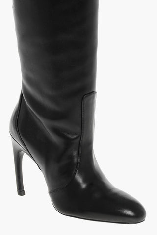 Lederstiefel unterhalb des Knies 10cm