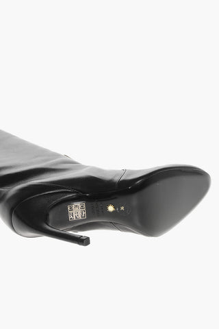 Lederstiefel unterhalb des Knies 10cm
