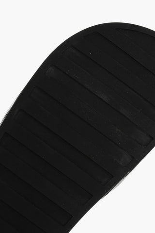 Slides in Eco-pelle con Logo in Rilievo