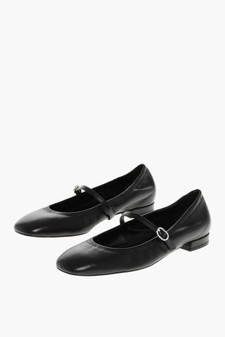 Mary Jane CLARIS Ballet Flats with Cuir Sole