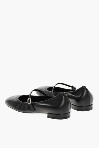 Mary Jane CLARIS Ballet Flats with Cuir Sole