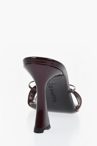 Patent Mules LUST with Spool Heel 9cm