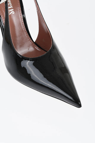 Patent Leather JESSICA Slingbacks with Stiletto Heel 11cm