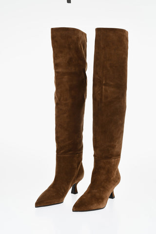 Suede BEA Under the Knee Boots 6cm