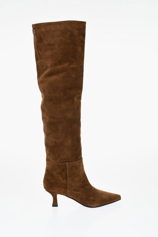 Suede BEA Under the Knee Boots 6cm