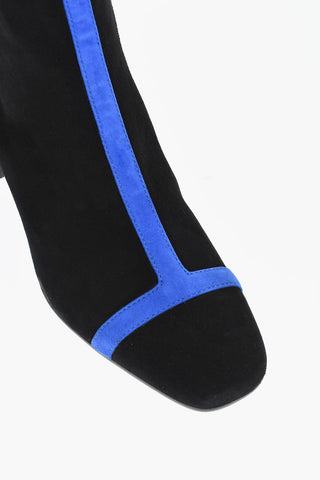 Stivaletti in Suede AUDREY con Dettaglio a Contrasto 5cm