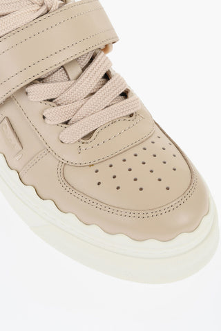 Leather LAUREN Sneakers with Velcro Detail