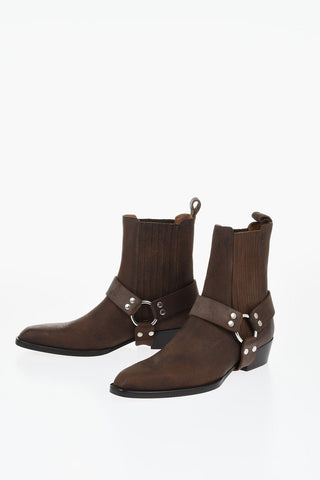 Leather HELENA Western Booties 4cm