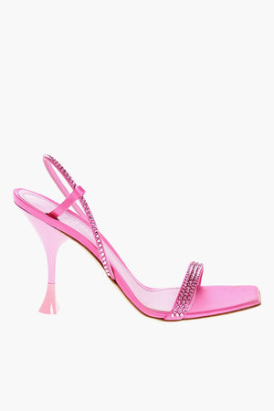 Satin-Sandalen ELOISE mit Kristallen 10cm