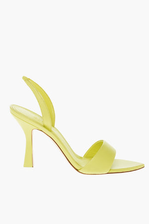 가죽 슬링백 샌들 LILY 스풀 힐 10cm