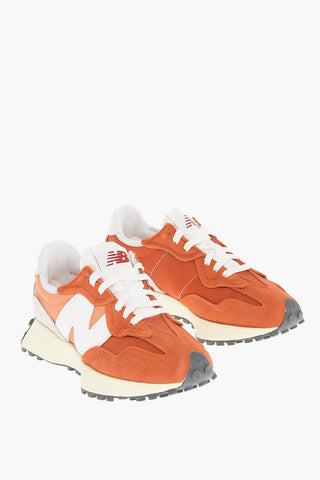 Lace-up MOYEN Suede and Fabric Sneakers