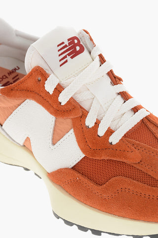 Lace-up MOYEN Suede and Fabric Sneakers