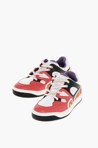 Sneakers Basse in Pelle Vegan con Monogram