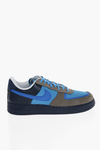 Leather Color Block Low-Top Sneakers