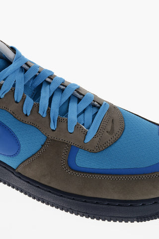 Leather Color Block Low-Top Sneakers