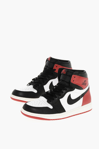 AIR JORDAN Color Block Leather High Top Sneakers