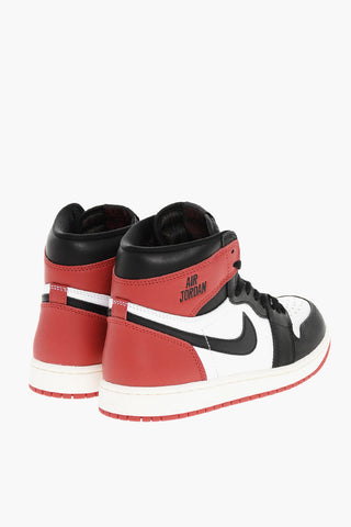 AIR JORDAN Color Block Leather High Top Sneakers