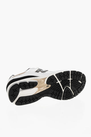 Sneakers Basse In Pelle e Mesh con Monogrom a Toppa
