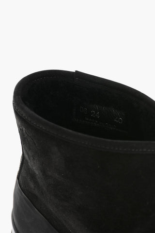 Solid Color Suede Booties with Sole 6cm