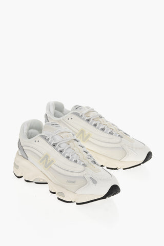Leather Low-Top Sneakers with Rubber Detail