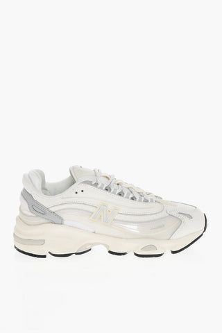 Leather Low-Top Sneakers with Rubber Detail