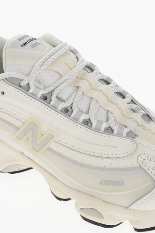 Leather Low-Top Sneakers with Rubber Detail