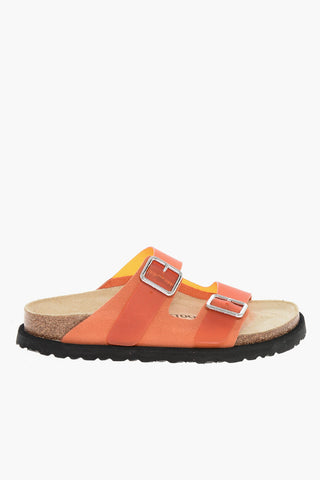 Suede and PVC Sandals ARIZONA with Double Buckle