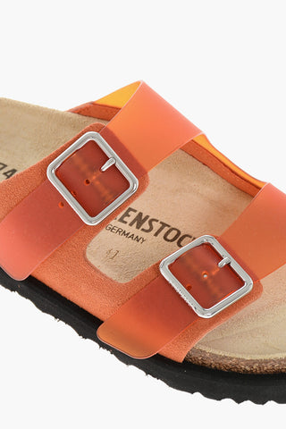 Suede and PVC Sandals ARIZONA with Double Buckle